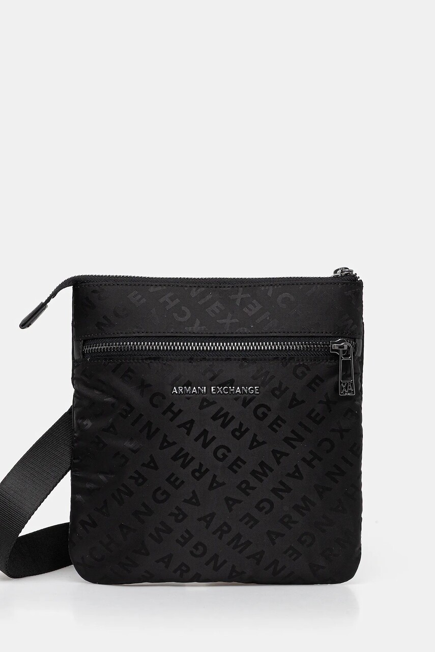 Malá taška Armani Exchange čierna farba, XM001612 AF17208