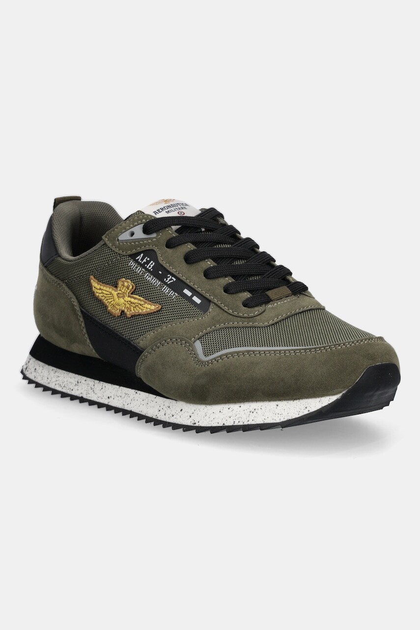 Tenisky Aeronautica Militare SNEAKERS zelená farba, 252SC0288UCT03545