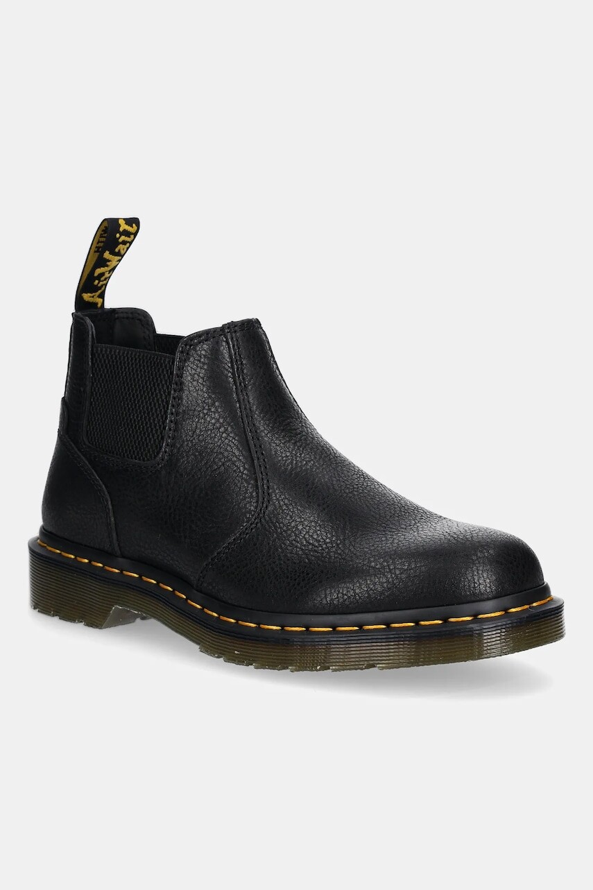 Kožená obuv Dr. Martens 2976 Lo Chelsea Boot čierna farba, DM40587001