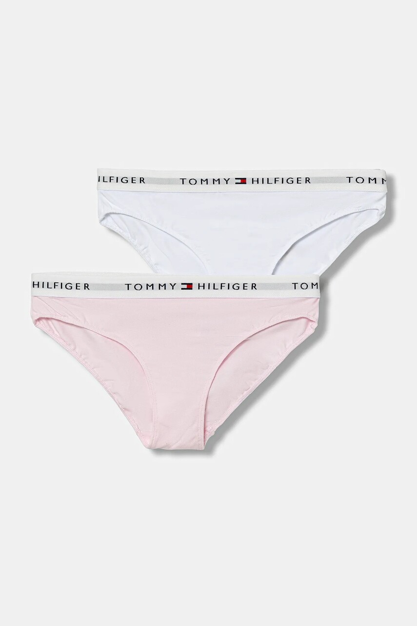 Detské nohavičky Tommy Hilfiger 2-pak ružová farba, UG0UG00750