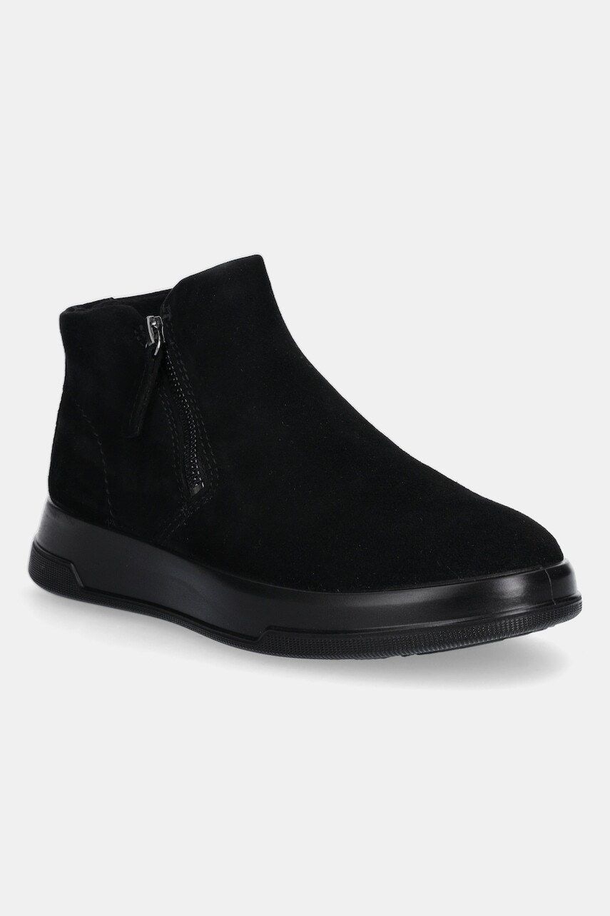 Členkové topánky Ecco Move Zip Bootie čierna farba, 223823-05001