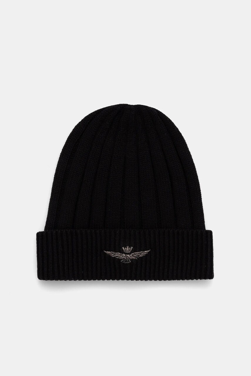 Bavlnená čiapka Aeronautica Militare čierna farba, CU0063UL00485