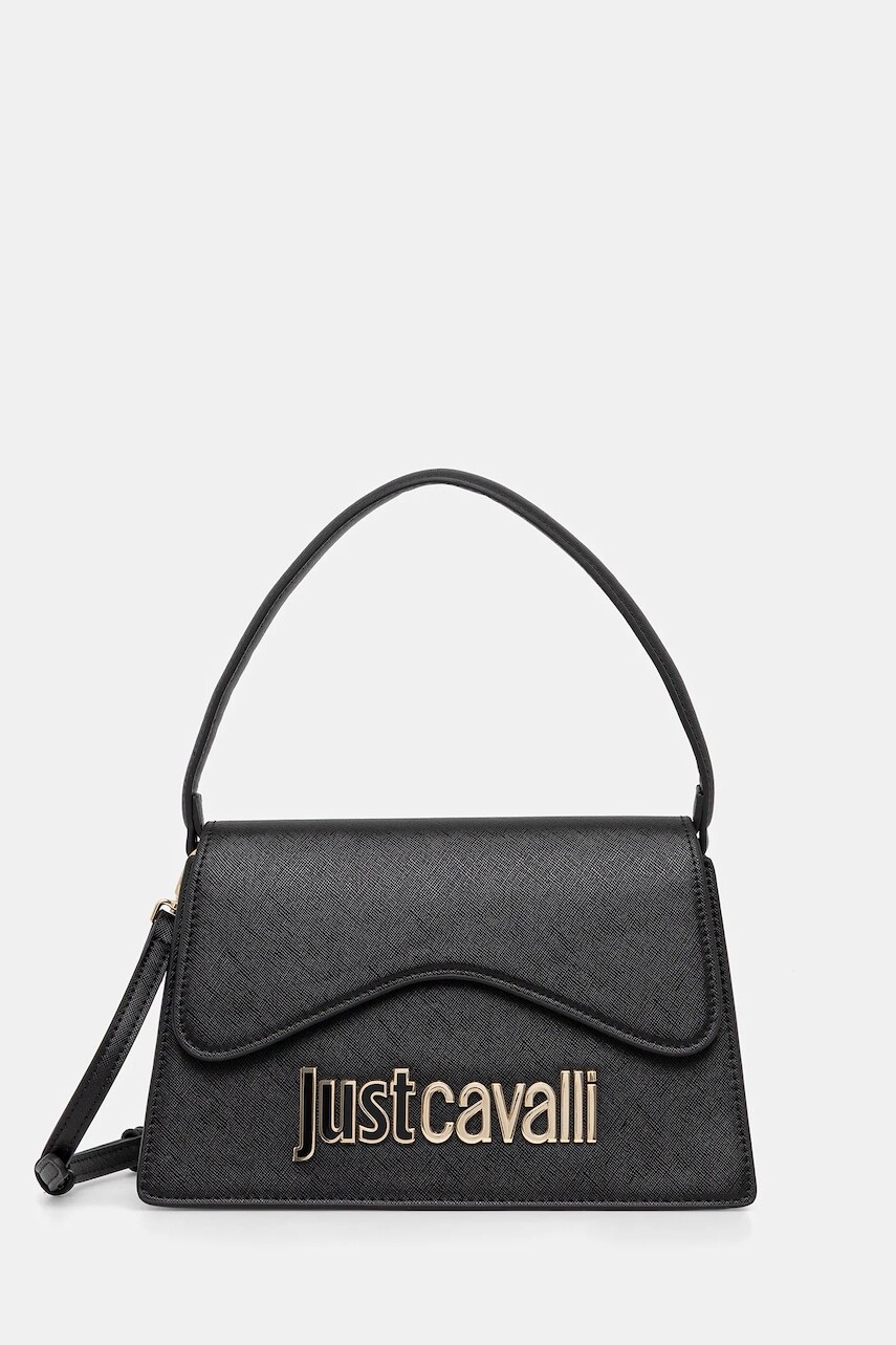 Kabelka Just Cavalli čierna farba, 79RA4BB4 ZS766