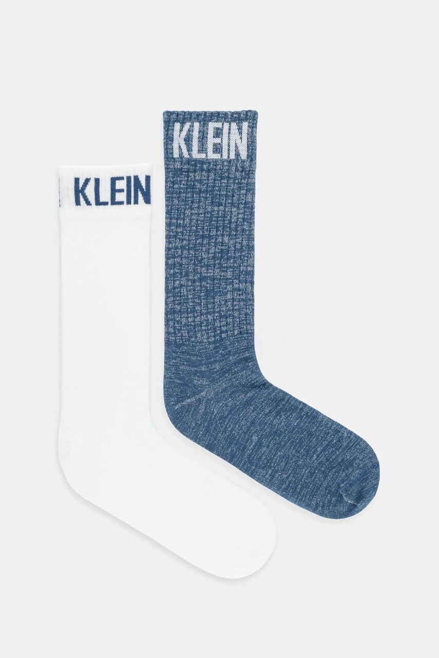 Ponožky Calvin Klein Jeans 2-pak modrá farba, 701235978