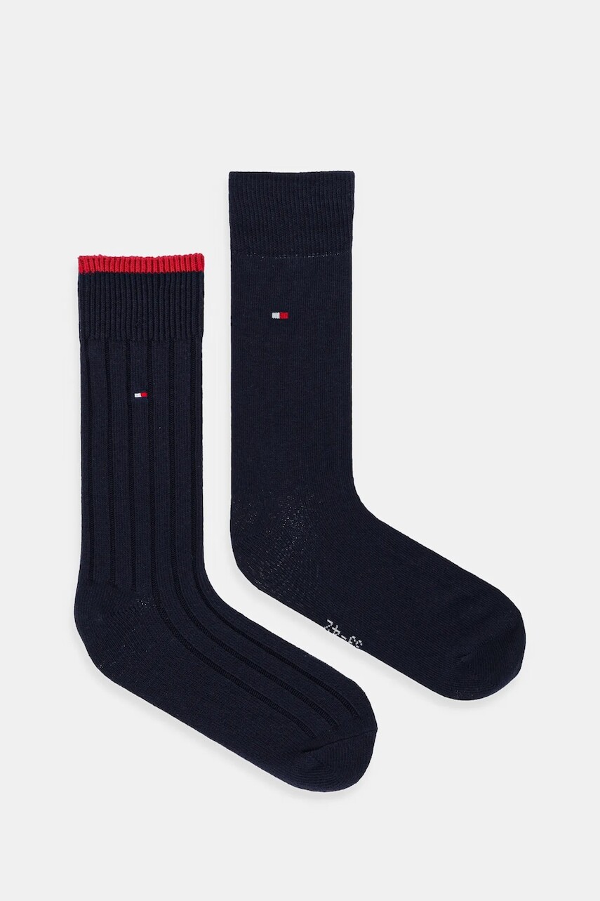 Ponožky Tommy Hilfiger 2-pak tmavomodrá farba, 701236317