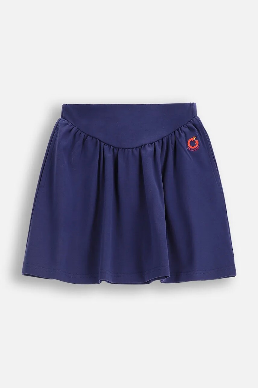 Dievčenská sukňa Coccodrillo tmavomodrá farba, mini, áčkový strih, ACADEMY GIRL KIDS