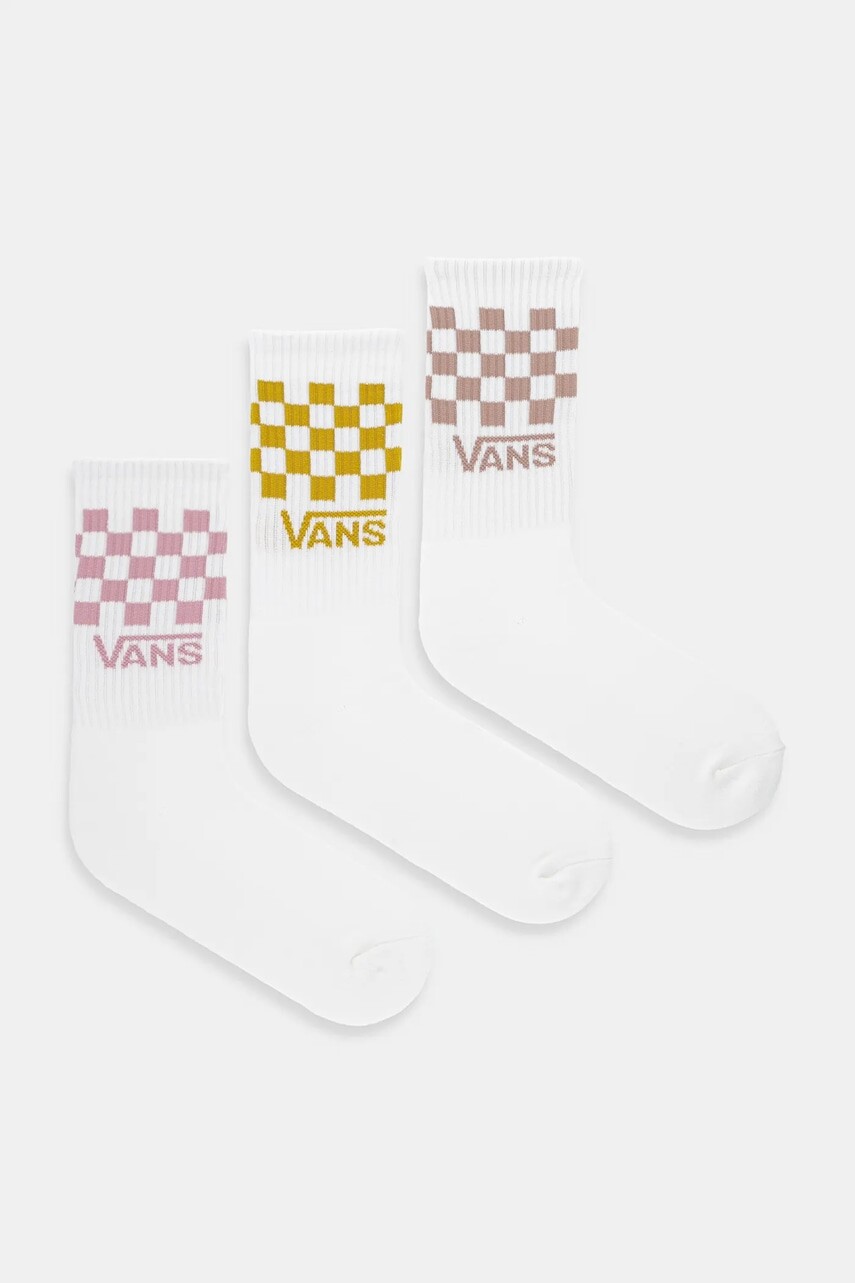Ponožky Vans 3-pak biela farba, VN000QBUEN71
