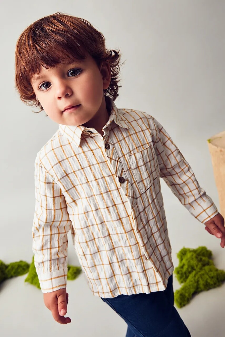 Košeľa pre bábätká Mayoral biela farba, 2110