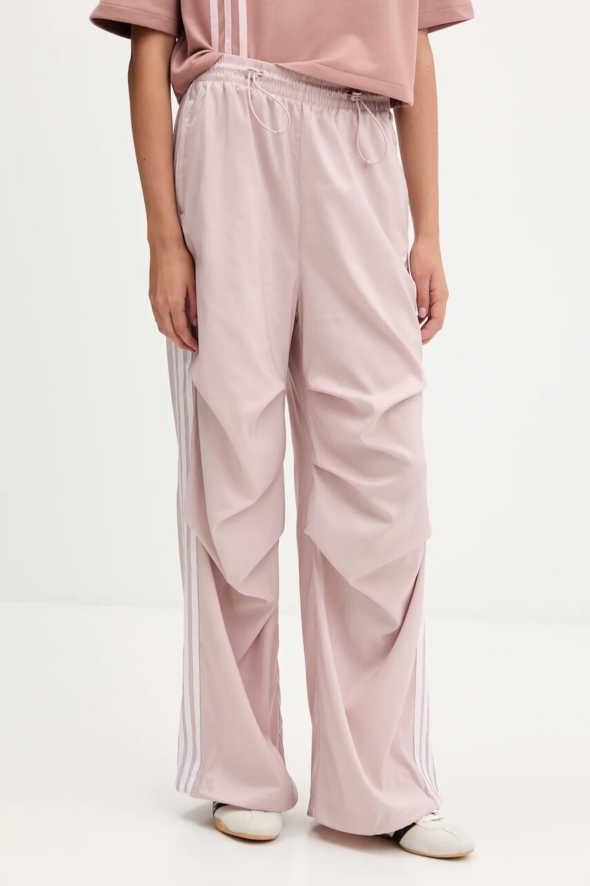 Tepláky adidas Originals Trackpant ružová farba, s nášivkou, KE9791