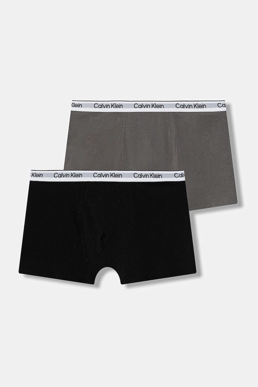 Detské boxerky Calvin Klein Underwear 2-pak šedá farba, B70B700506