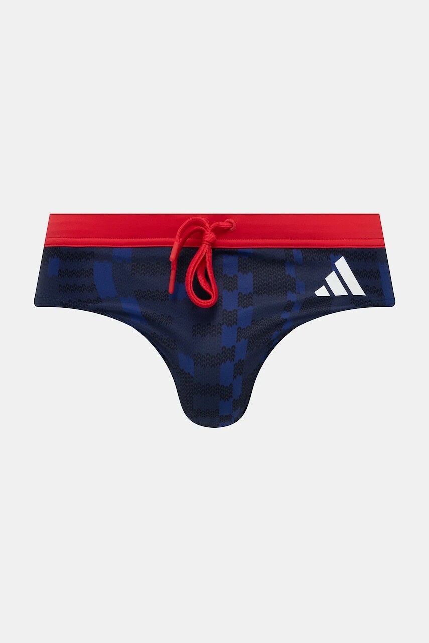 Plavky adidas Performance x Tom Daley modrá farba, JV7204