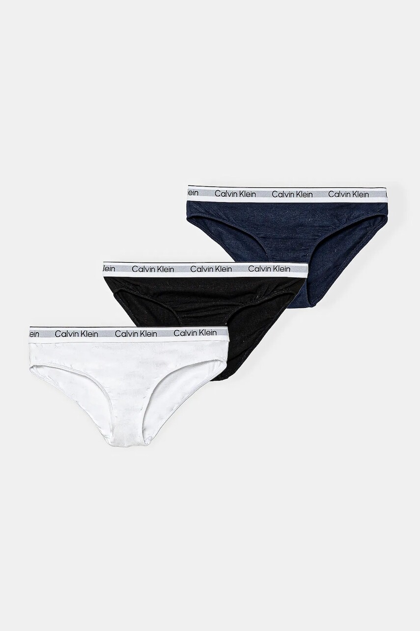 Detské nohavičky Calvin Klein Underwear 3-pak čierna farba, G80G800728