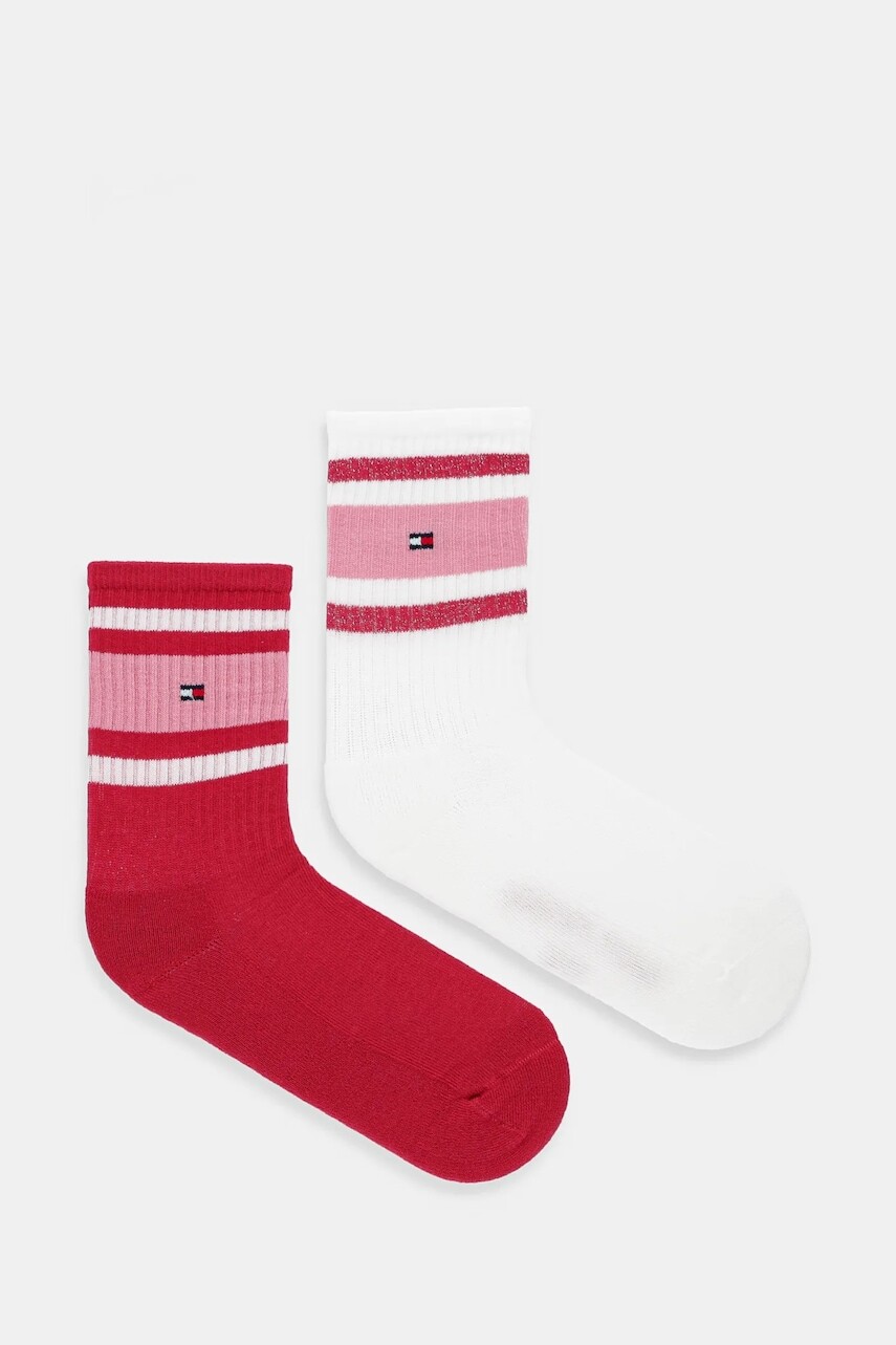 Detské ponožky Tommy Hilfiger 2-pak ružová farba, 701229942