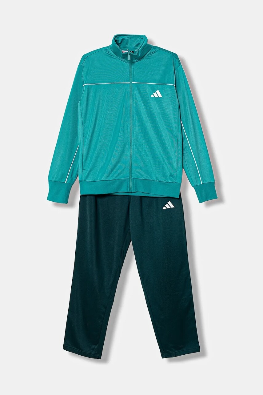 Detská tepláková súprava adidas zelená farba, JX0206