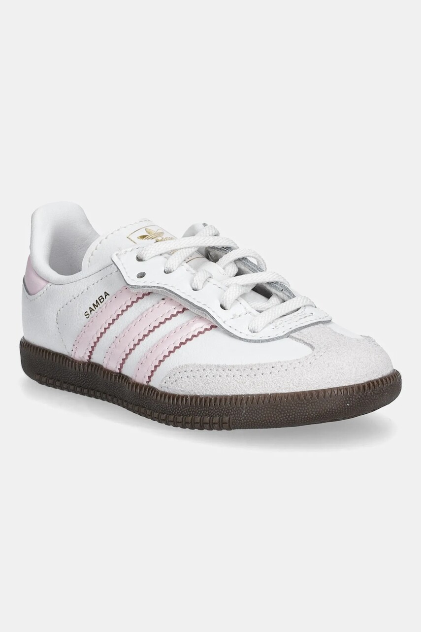 Detské tenisky adidas Originals SAMBA OG biela farba, JQ2847