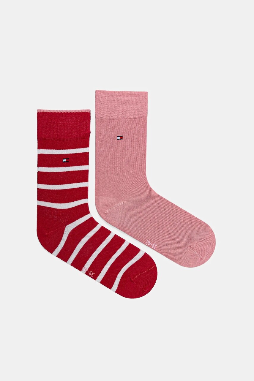 Detské ponožky Tommy Hilfiger 2-pak ružová farba, 701229939
