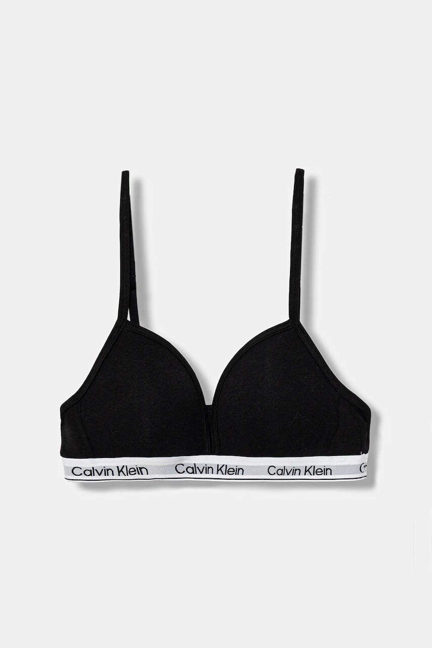 Detská podprsenka Calvin Klein Underwear čierna farba, G80G800736