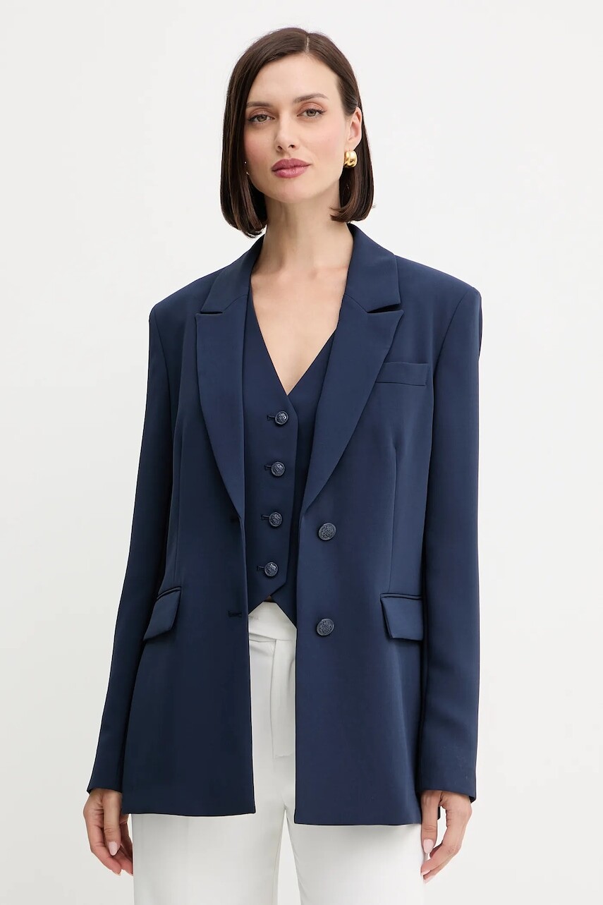 Sako Guess THEOLINE tmavomodrá farba, jednoradové, jednofarebné, W5YN46 WGHC2