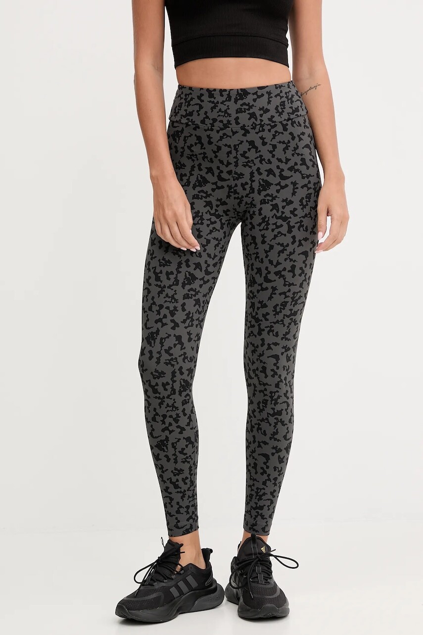 Tréningové legíny EA7 Emporio Armani čierna farba, vzorované, AF15565.7W000564