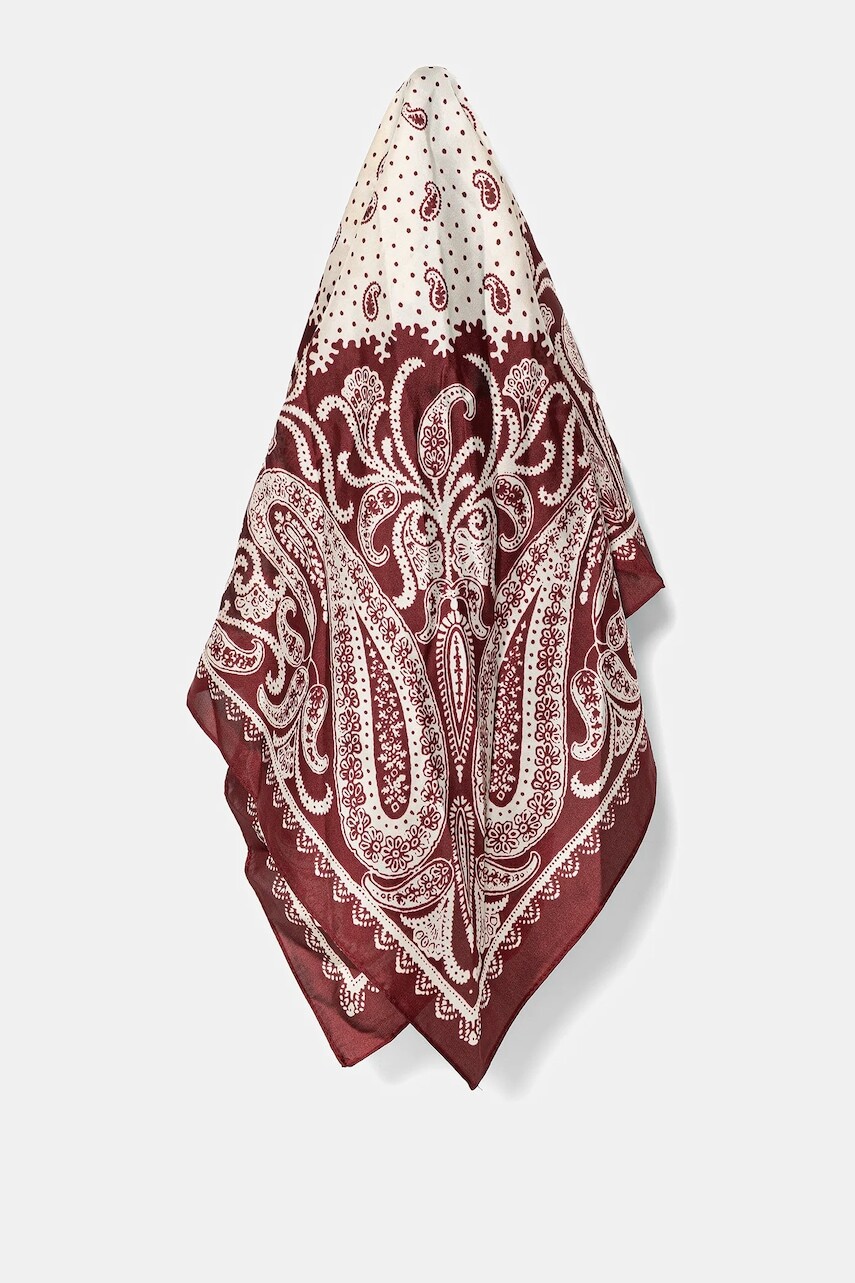 Šatka Aldo bordová farba, vzorovaná, BERNADETE.601