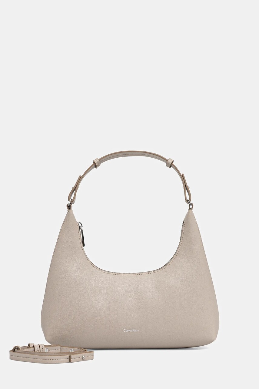 Kabelka Calvin Klein béžová farba, LV04F3272G