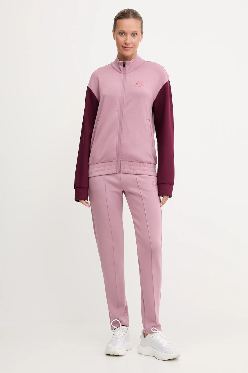 Tepláková súprava EA7 Emporio Armani ružová farba, AF16251.7W000562