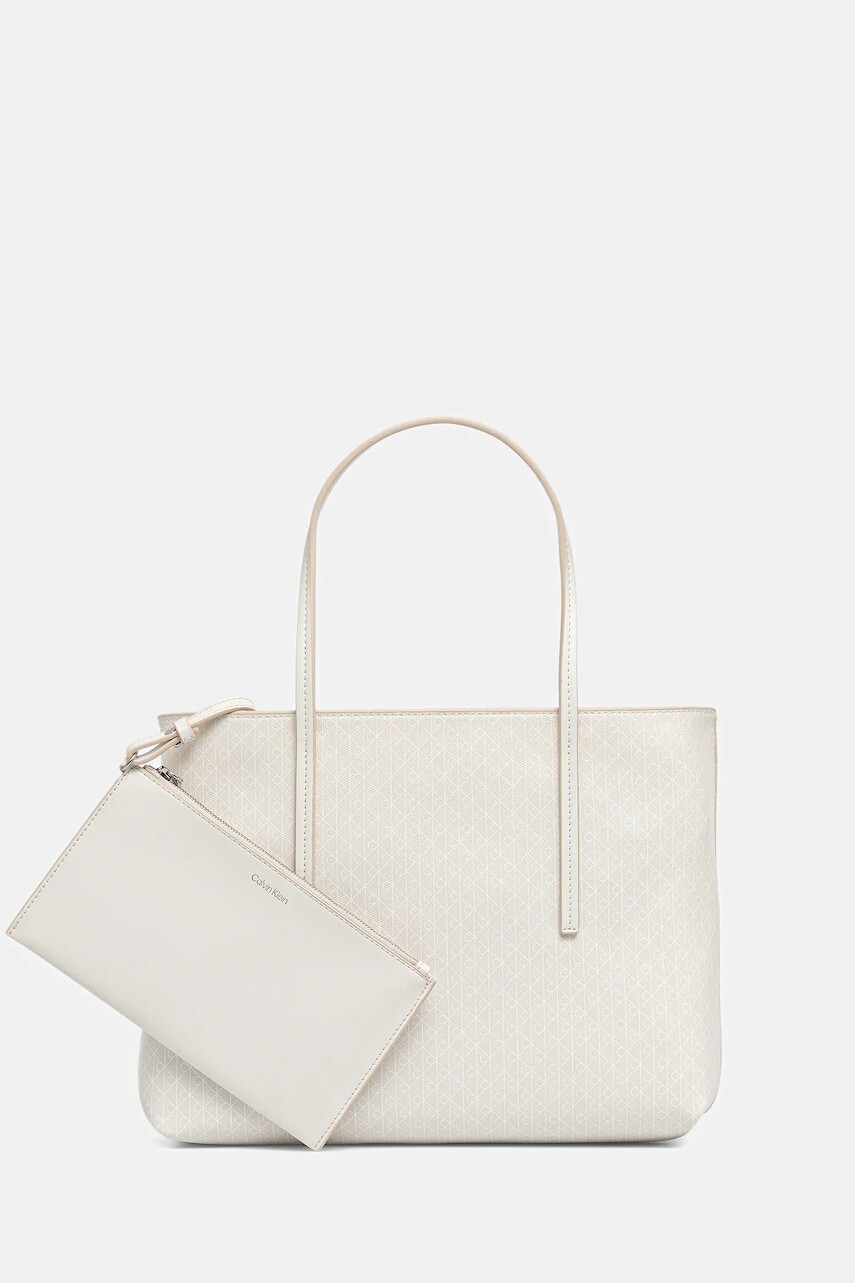 Kabelka Calvin Klein béžová farba, LV04F3267G