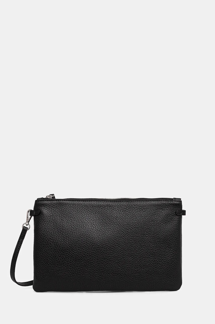 Kožená kabelka Gianni Chiarini HERMY čierna farba, BS.3695.GRN