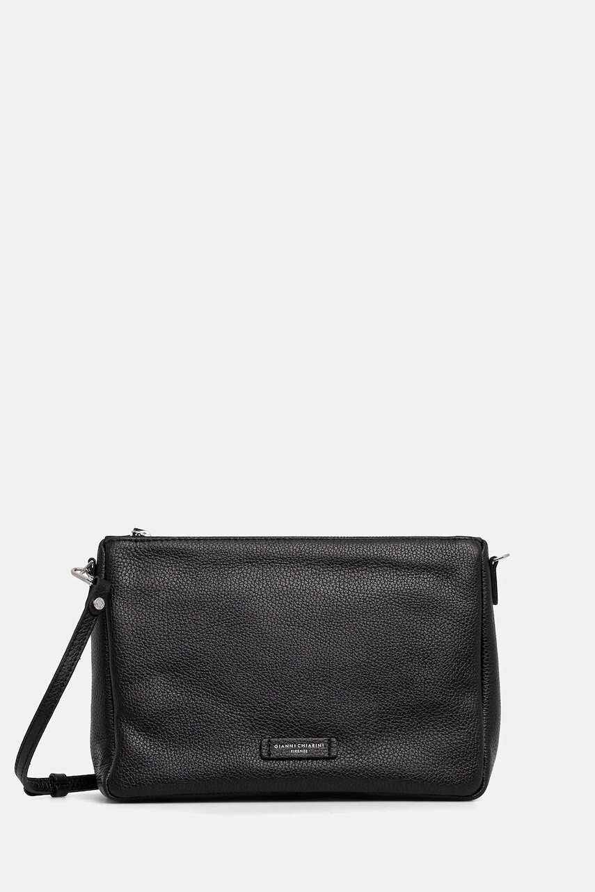 Kožená kabelka Gianni Chiarini NORA POUCH čierna farba, BS.10225.GRN