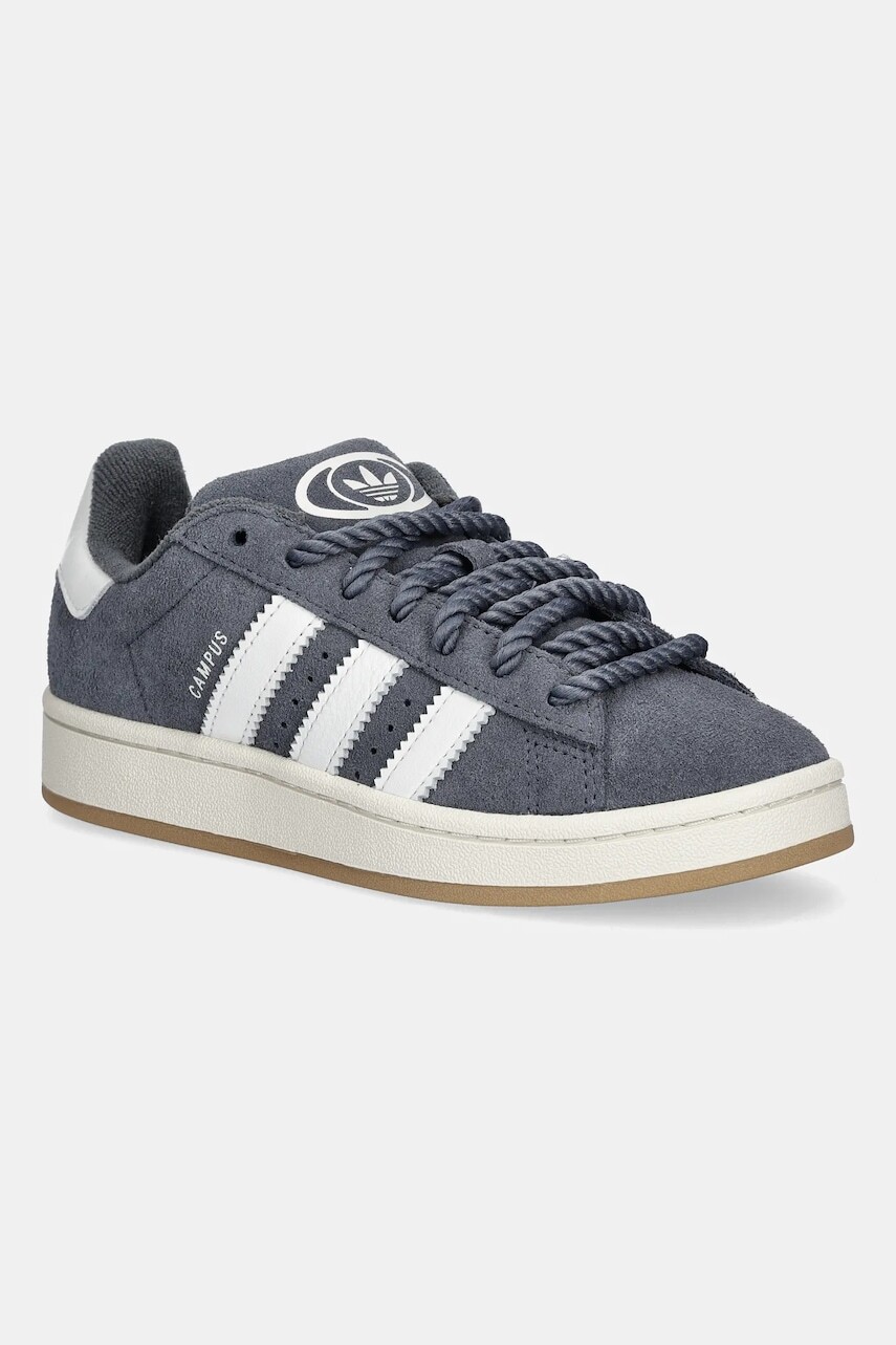 Semišové tenisky adidas Originals Campus 00S W šedá farba, JP6192