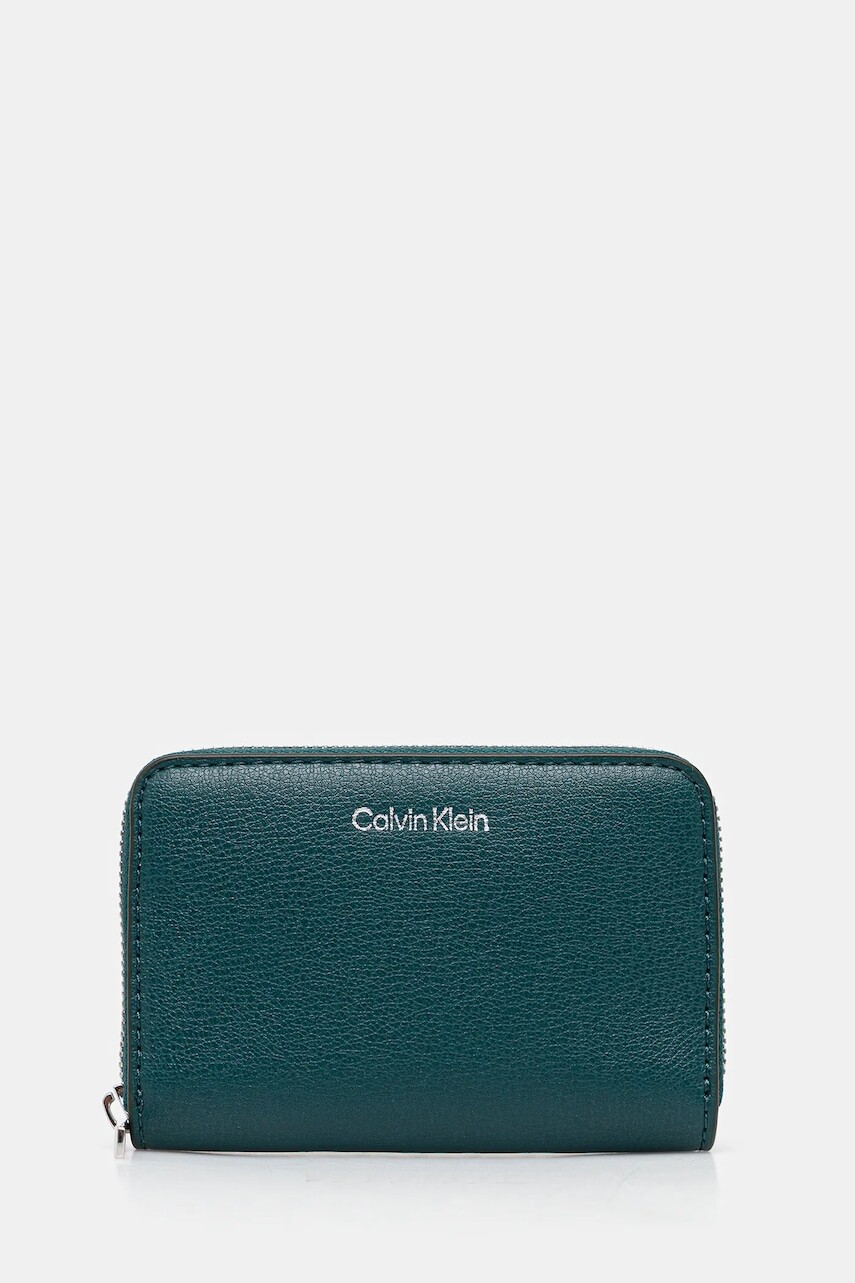 Peňaženka Tommy Hilfiger dámska, tmavomodrá farba, AW0AW17740