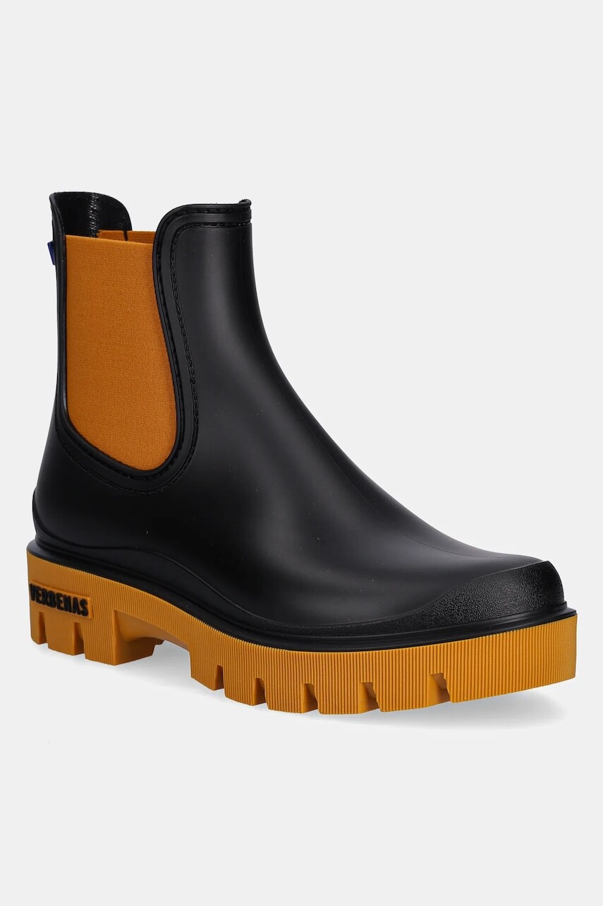 Gumáky Verbenas GAUDI MATE NEGRO OCRE čierna farba, 5760020434