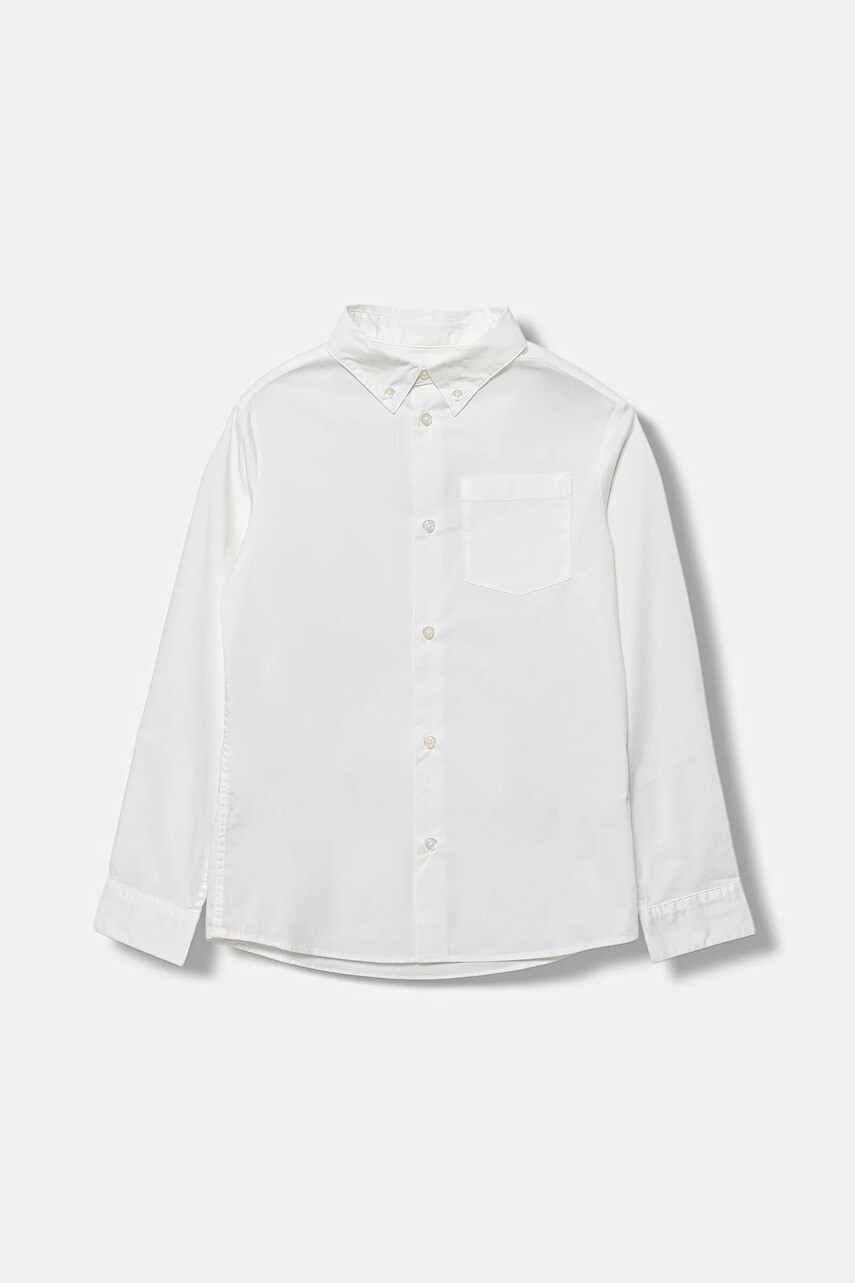 Detská košeľa United Colors of Benetton biela farba, 5AWRCQ04E