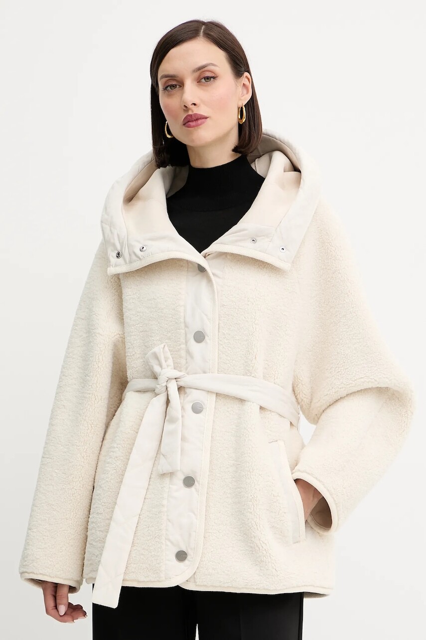 Bunda Pinko béžová farba, 105473 A2QC