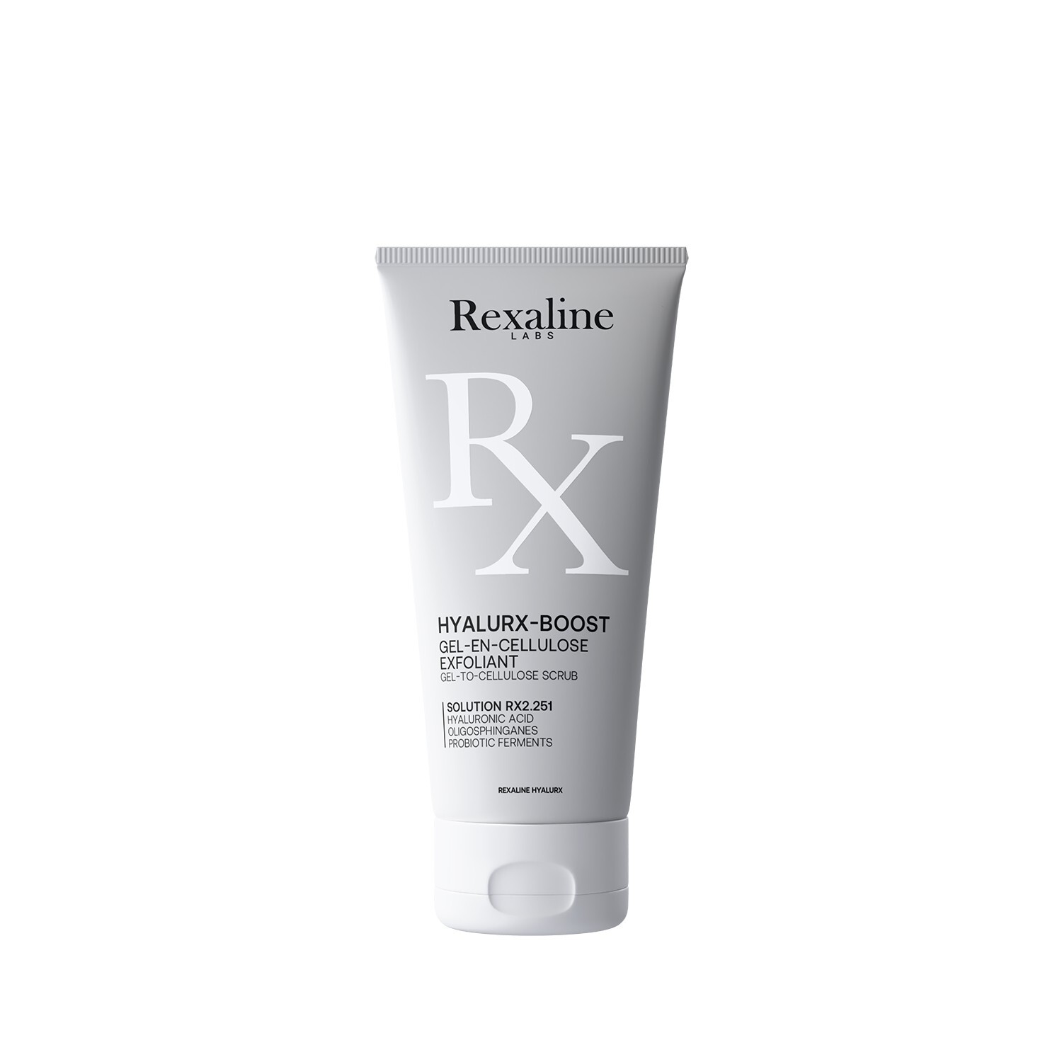 Rexaline Gélový peeling s celulózou Hyalurx-Boost (Gél to Cellulose Scrub) 50 ml