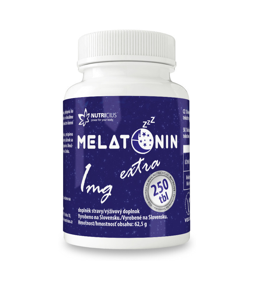 Nutricius Melatonín extra 1 mg 250 tbl.