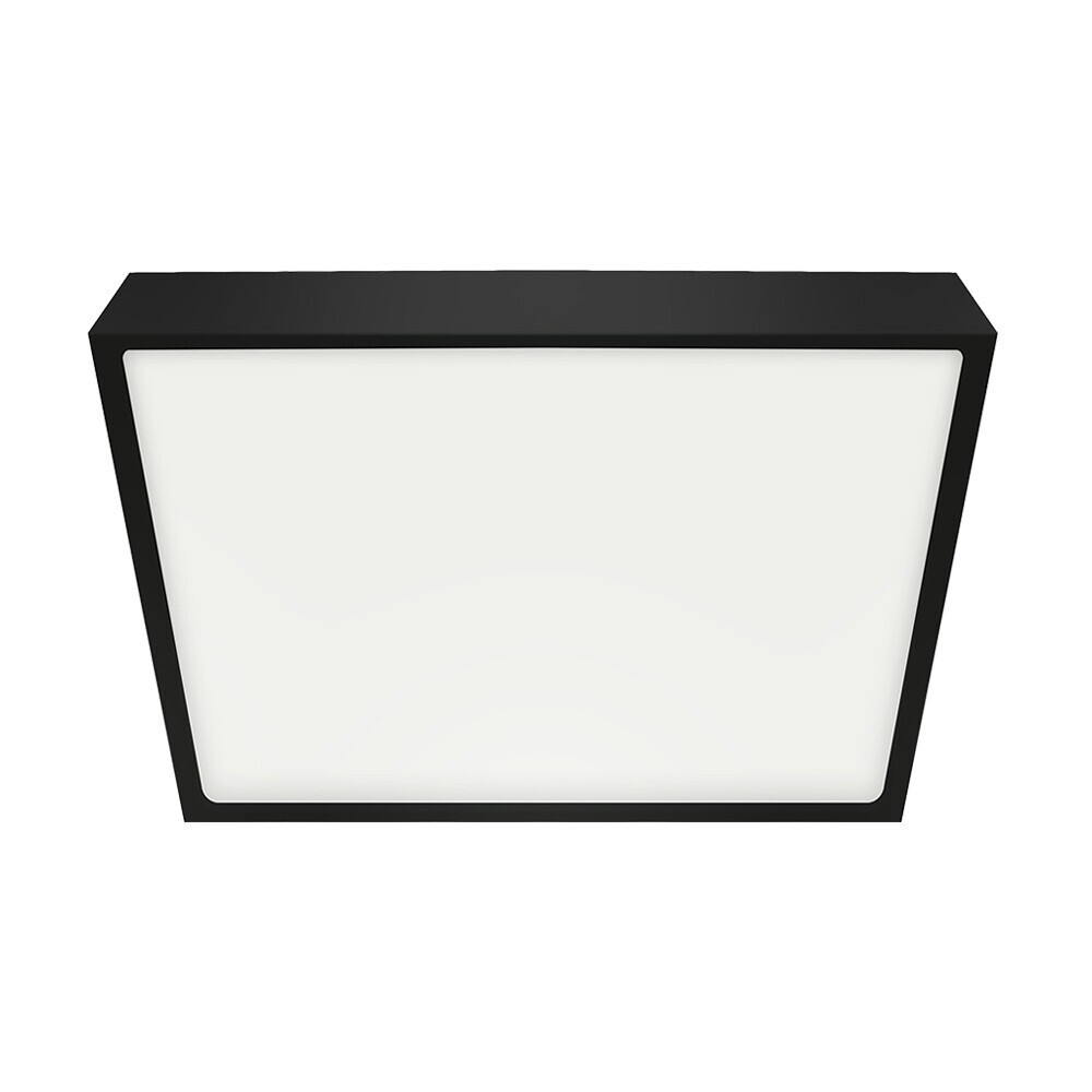 Emithor Stropné LED svietidlo LENYS III. 27025, 19 x 19 cm, 18W, IP20/IP44, čierna, 19 x 19 cm