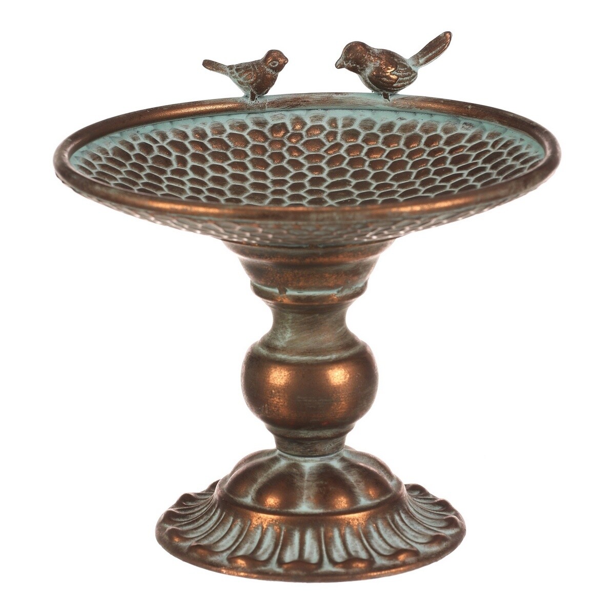 Kovový stojan na aranž nebo pítko Romance, 28 x 28x 24 cm, barva měděná