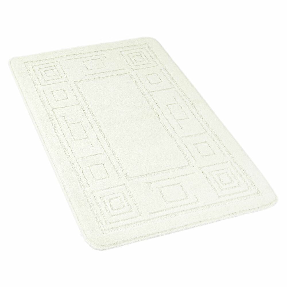 Kvalitex Kúpeľňová predložka Ornament smotanová, 60 x 100 cm