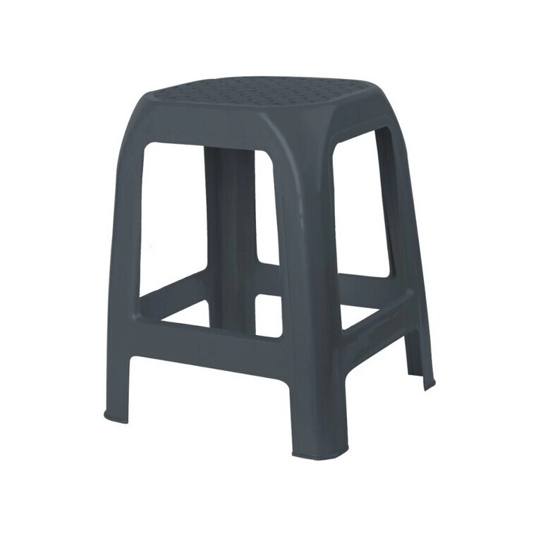 Plastová stolička DESIGN antracit, 41 x 35 x 46 cm