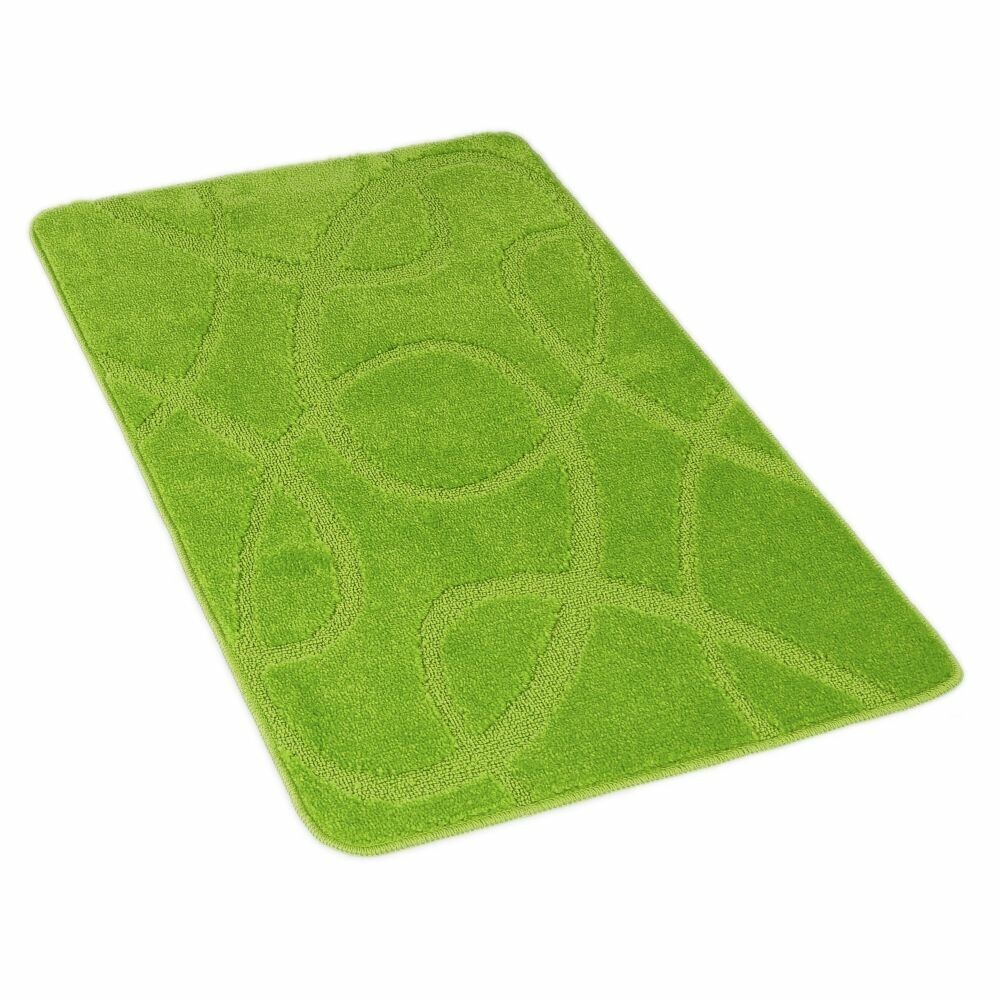 Kvalitex Kúpeľňová predložka Elipsy zelená, 60 x 100 cm