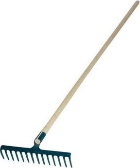 JAD TOOLS Hrable železné, 16 zubov, s násadou 150 cm