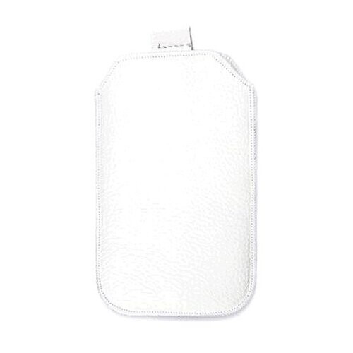 NOKIA 1320, NOKIA 1520 biele pravé kožené púzdro veľkosť 29 s vyťahovacím pútkom