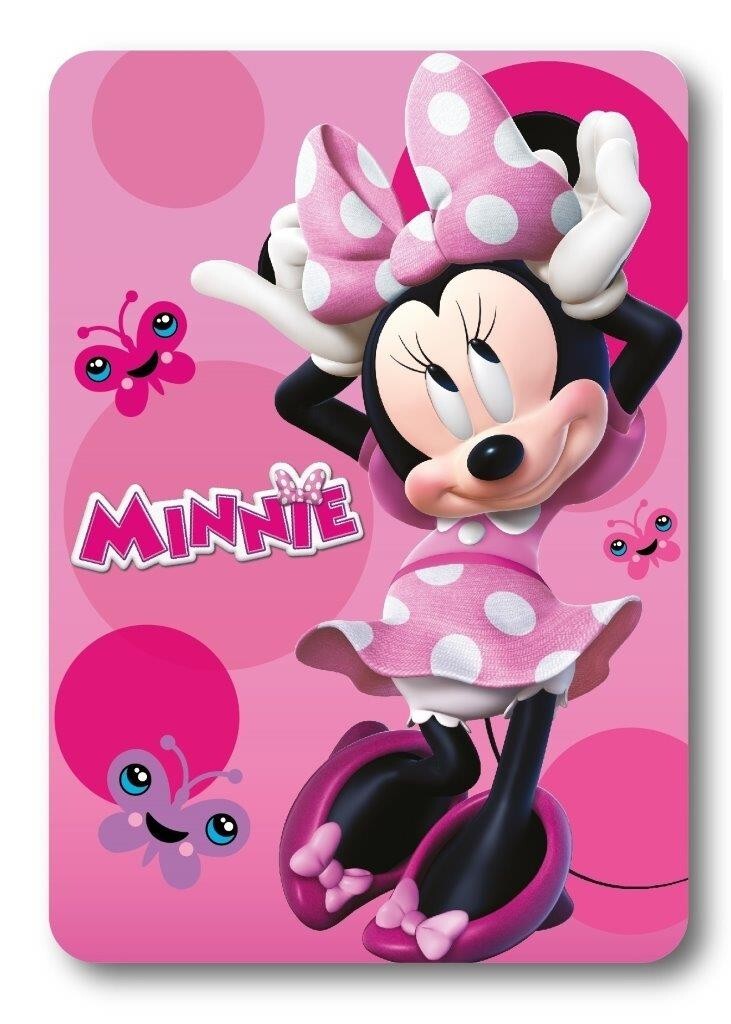Dětská fleecová deka POLAR MINNIE 100x140 cm růžová