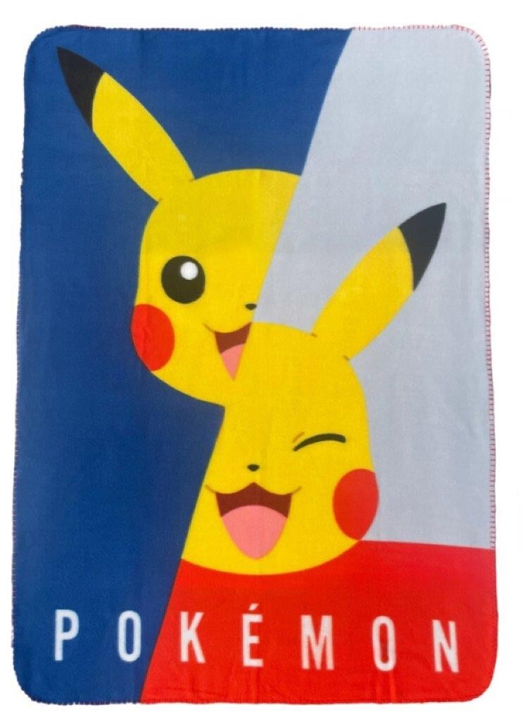 Dětská fleecová deka POLAR POKÉMON II 100x140 cm modrá