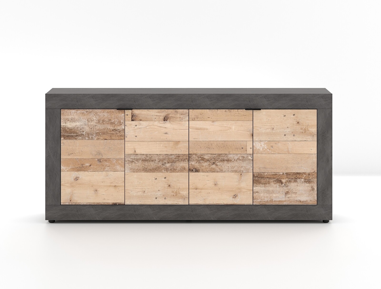 Komoda Lunea 180 cm dub Matera světlý/šedá