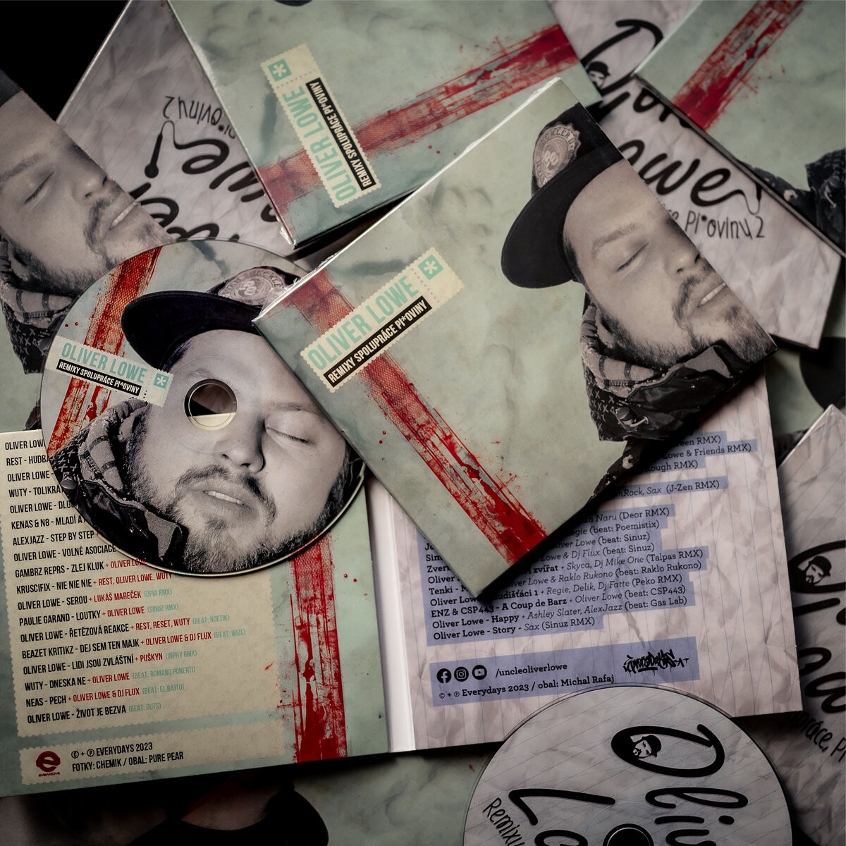 Oliver Lowe, Remixy, Spolupráce, P*​oviny 1 & 2, CD