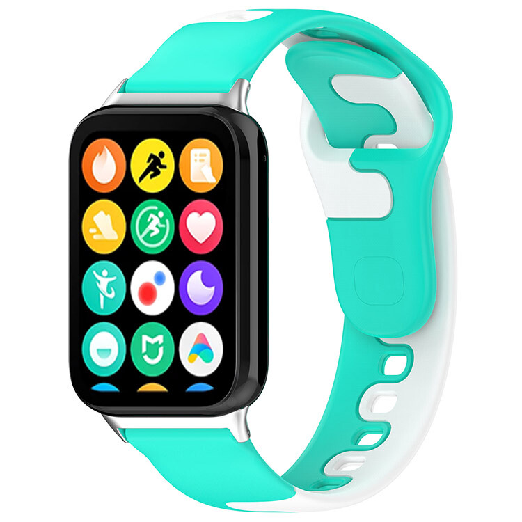 eses Silikónový remienok pre Xiaomi Redmi Watch 4 a Xiaomi Smart Band 8 Pro - Mätovo biely