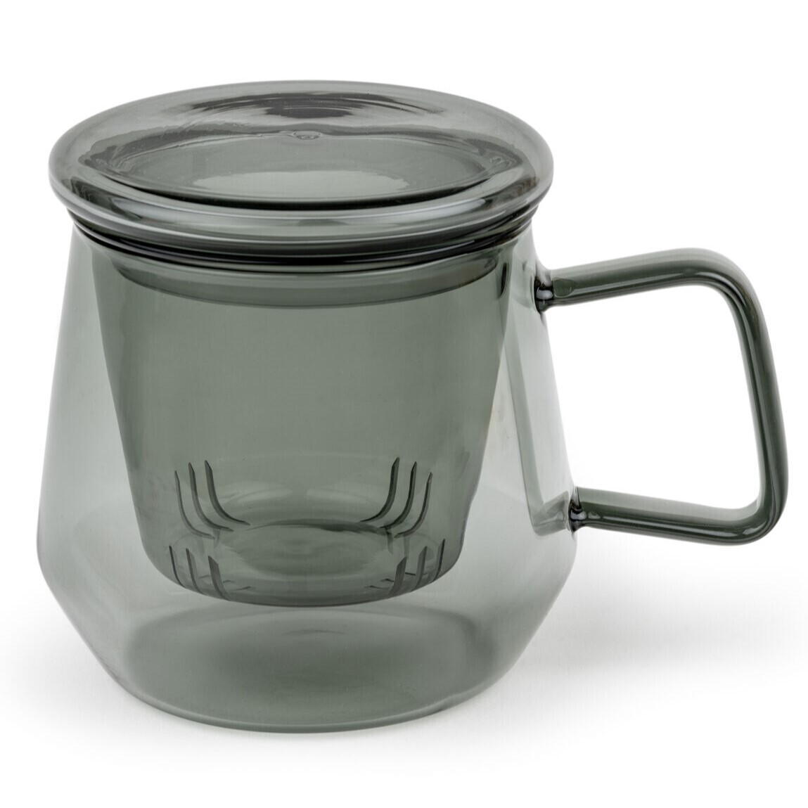 Pohár na čaj LIVORNO 350 ml, čierna, sklo, Bredemeijer