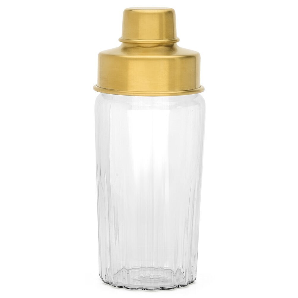 Šejker kokteilov ARINTO 500 ml, zlatá, sklo / nerezová oceľ, Leopold Vienna